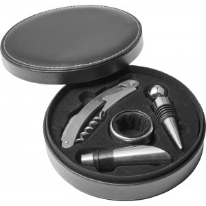 4 db-os borosk�szlet, fekete