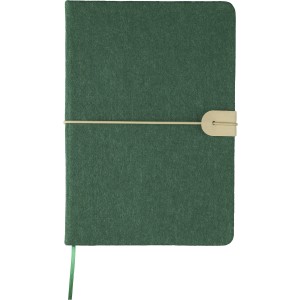A5 jegyzetf�zet �jrahasznos�tott filc anyagb�l, z�ld