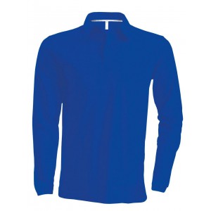 Kariban f�rfi hossz�ujj� pik� p�l�, Light Royal Blue