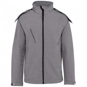 Kariban n�i kapucnis softshell dzseki, Marl Grey