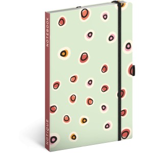 Notesz Dots, lined, 13 � 21 cm
