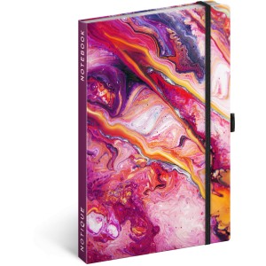 Notesz Marble fries, lined, 13 � 21 cm